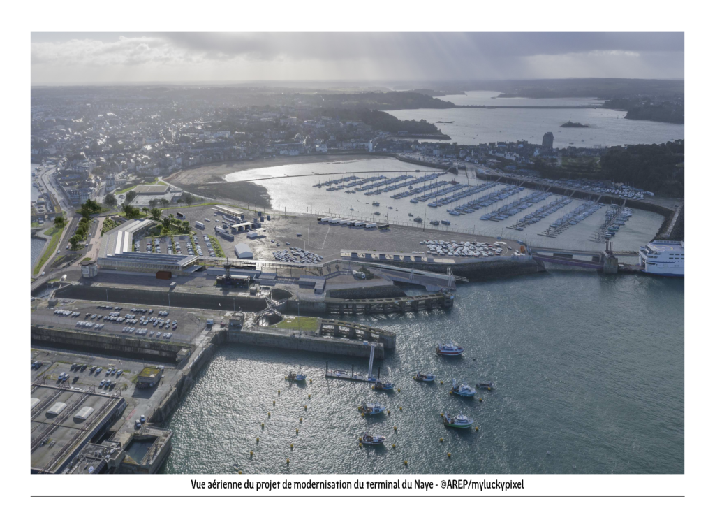 Terminal Ferry du Naye - Vue aérienne